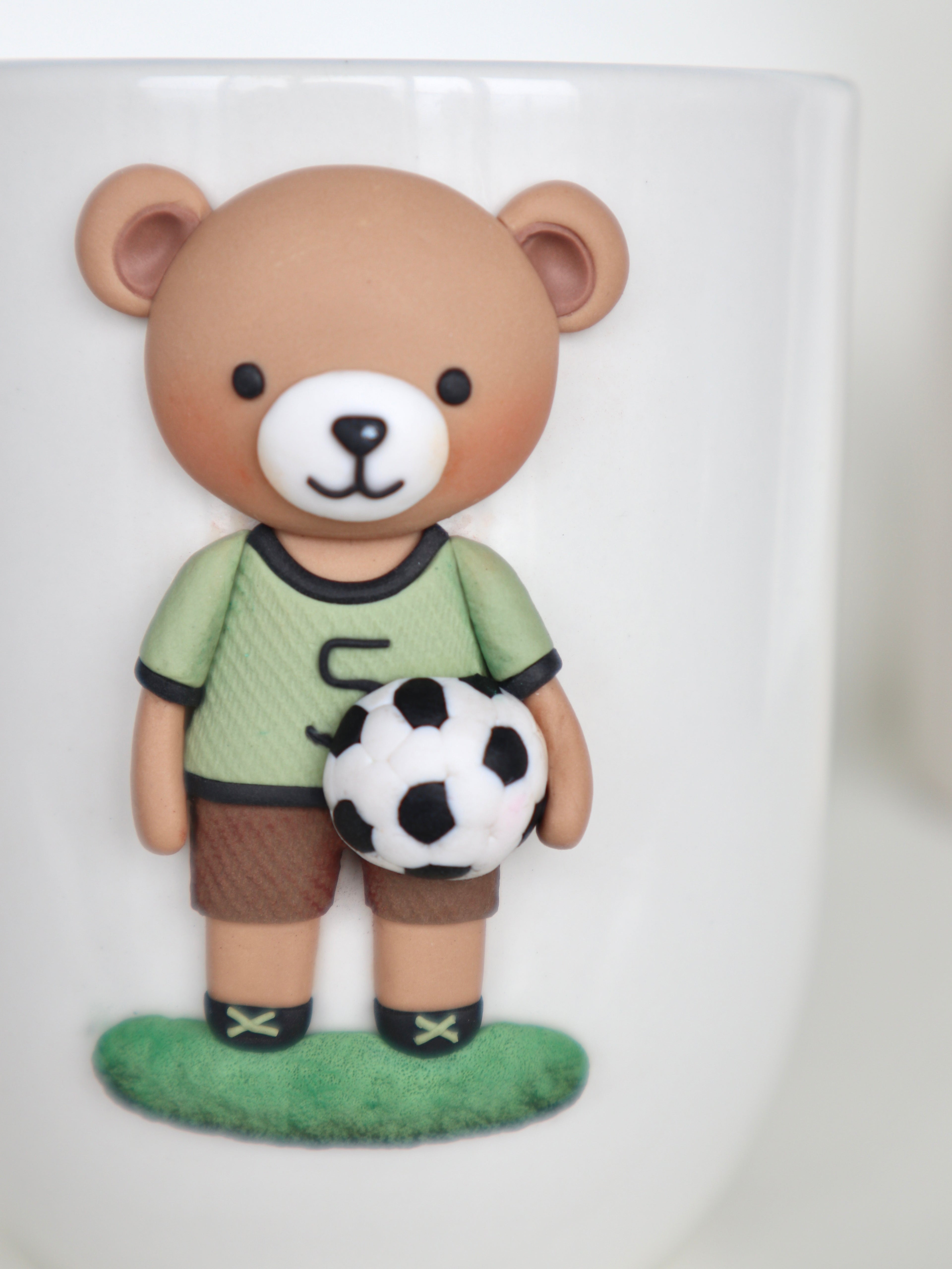 Soccer Bear Mug – Custom Name