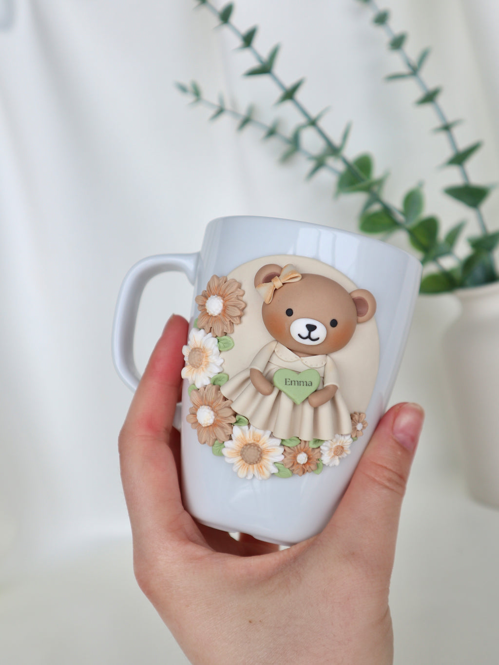 Cream Daisy Bear