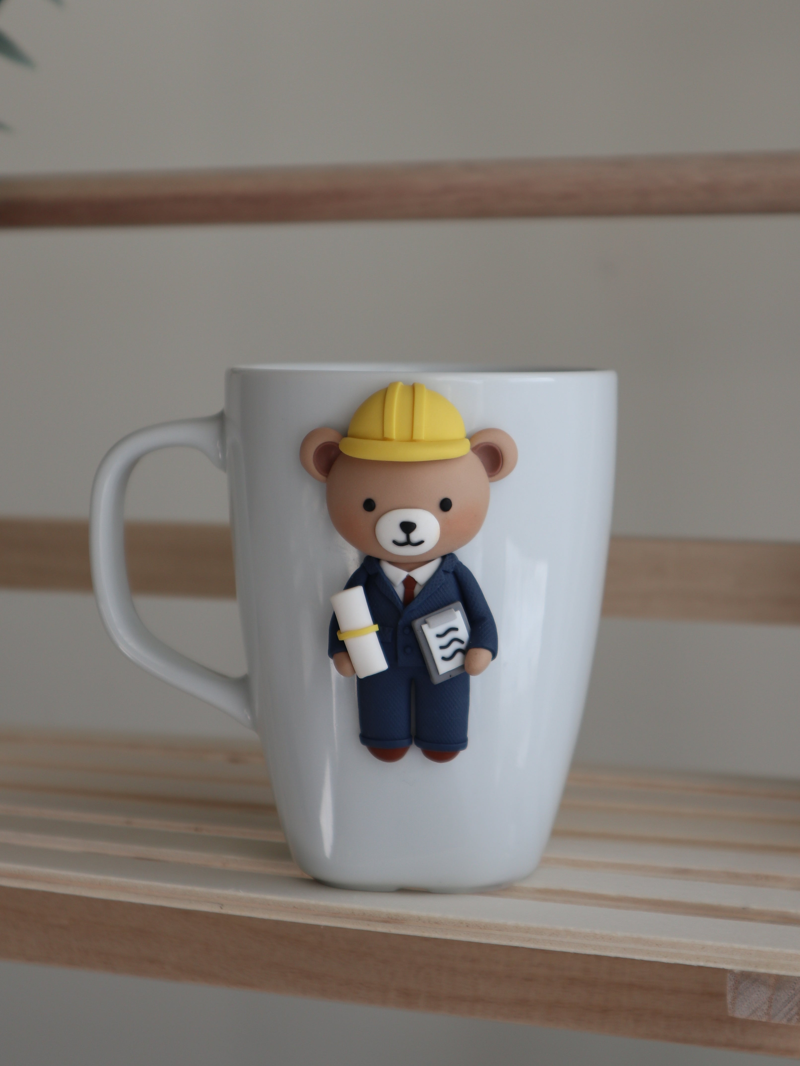 Engineer Bear Mug – Custom name or logo